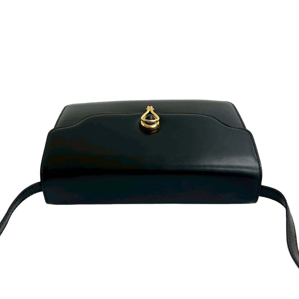 GUCCI Authentic Vintage Blue Leather Pochette Shoulder Bag - Picture 4 of 10